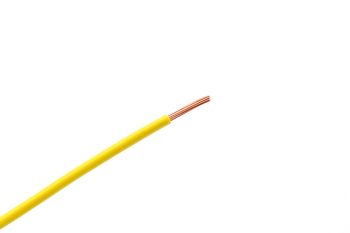 Eenaderig Kabel Geel 1mm²